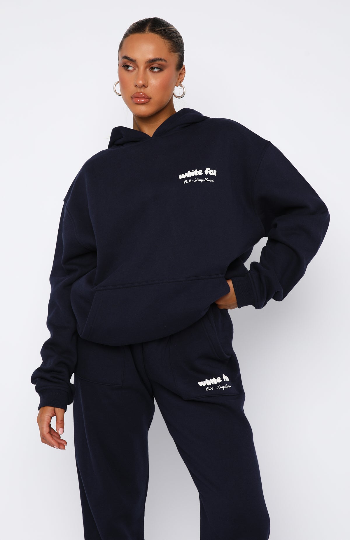 Era 8 Oversized Hoodie Nautical | White Fox Boutique UK