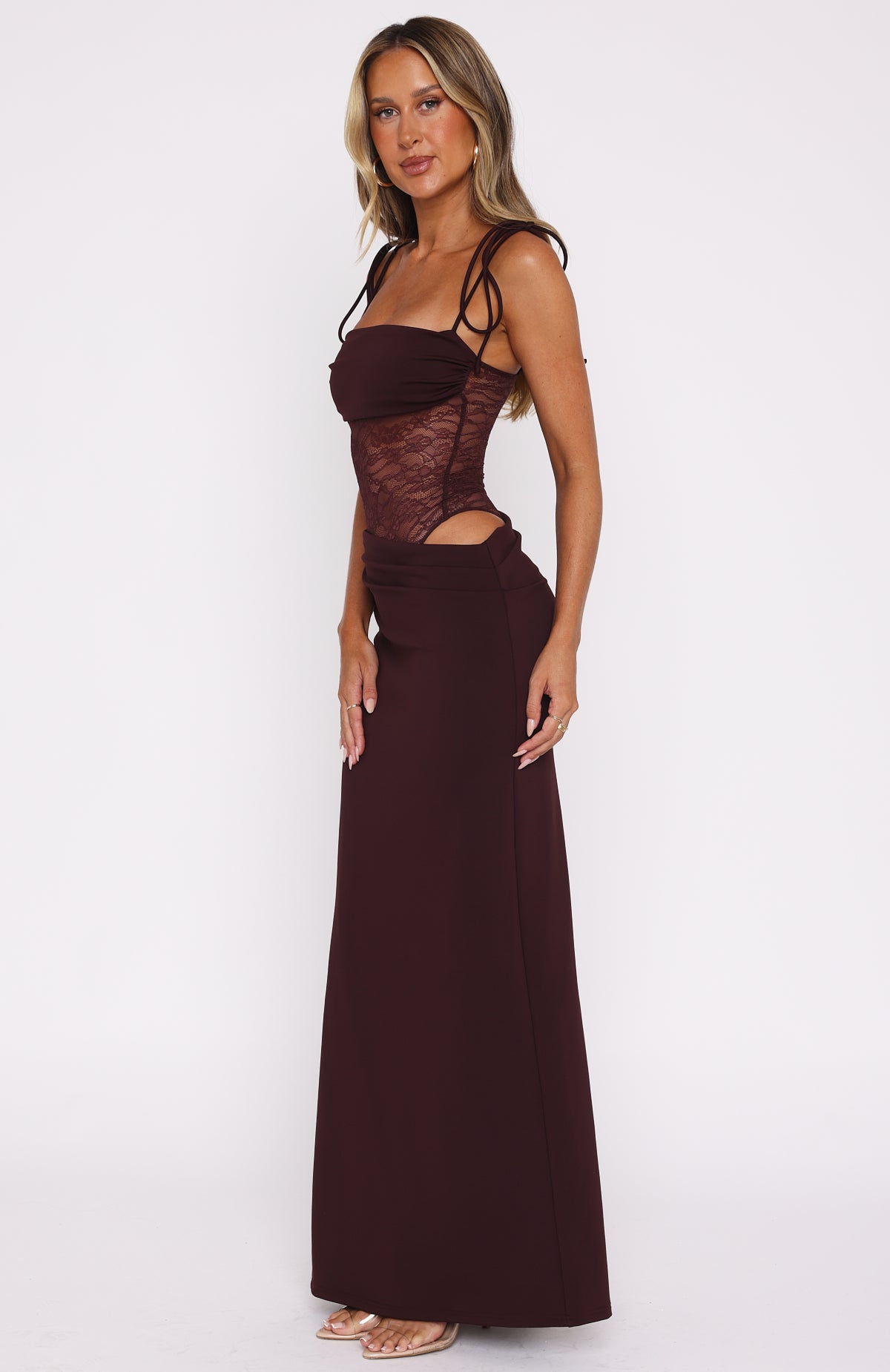 chiffon dress long sleeve Long Sleeves Floor Length Chiffon Mother Of The Bride Dress main image 1