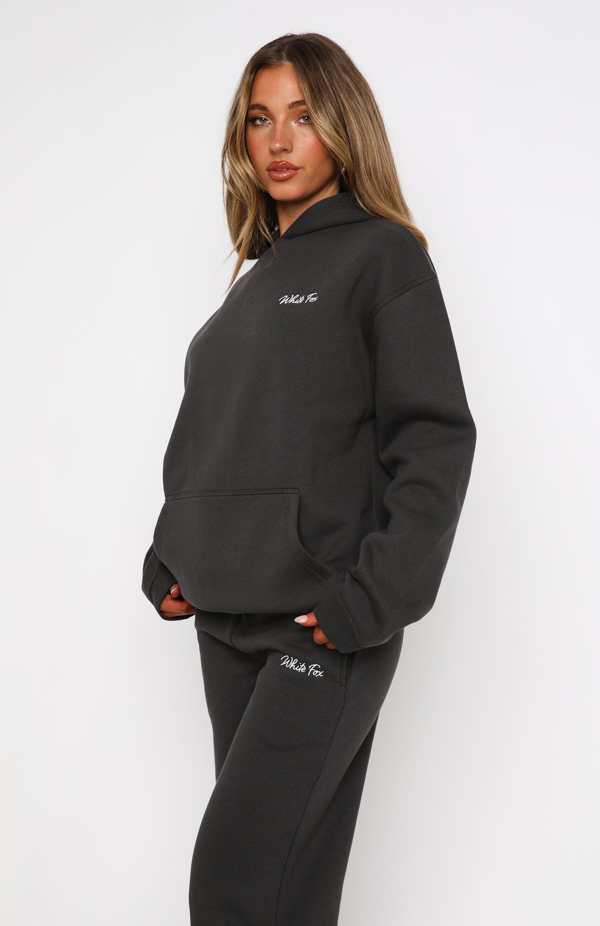 Match Your Words Oversized Hoodie Charcoal | White Fox Boutique UK