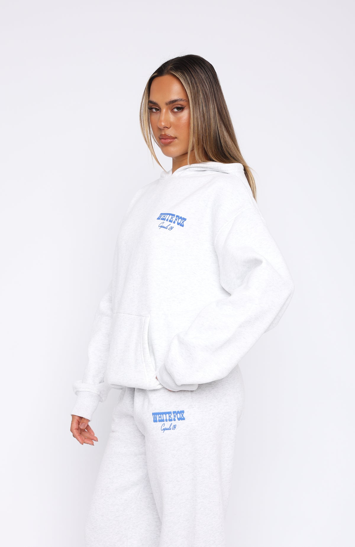 Capsule 9 Western Classic Oversized Hoodie Grey Marle | White Fox ...