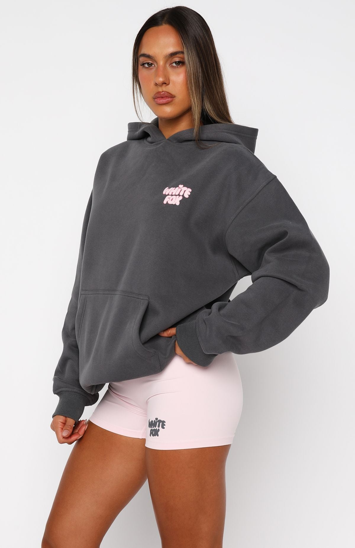 Daydreamers Angelina Oversized Hoodie Volcanic | White Fox Boutique UK