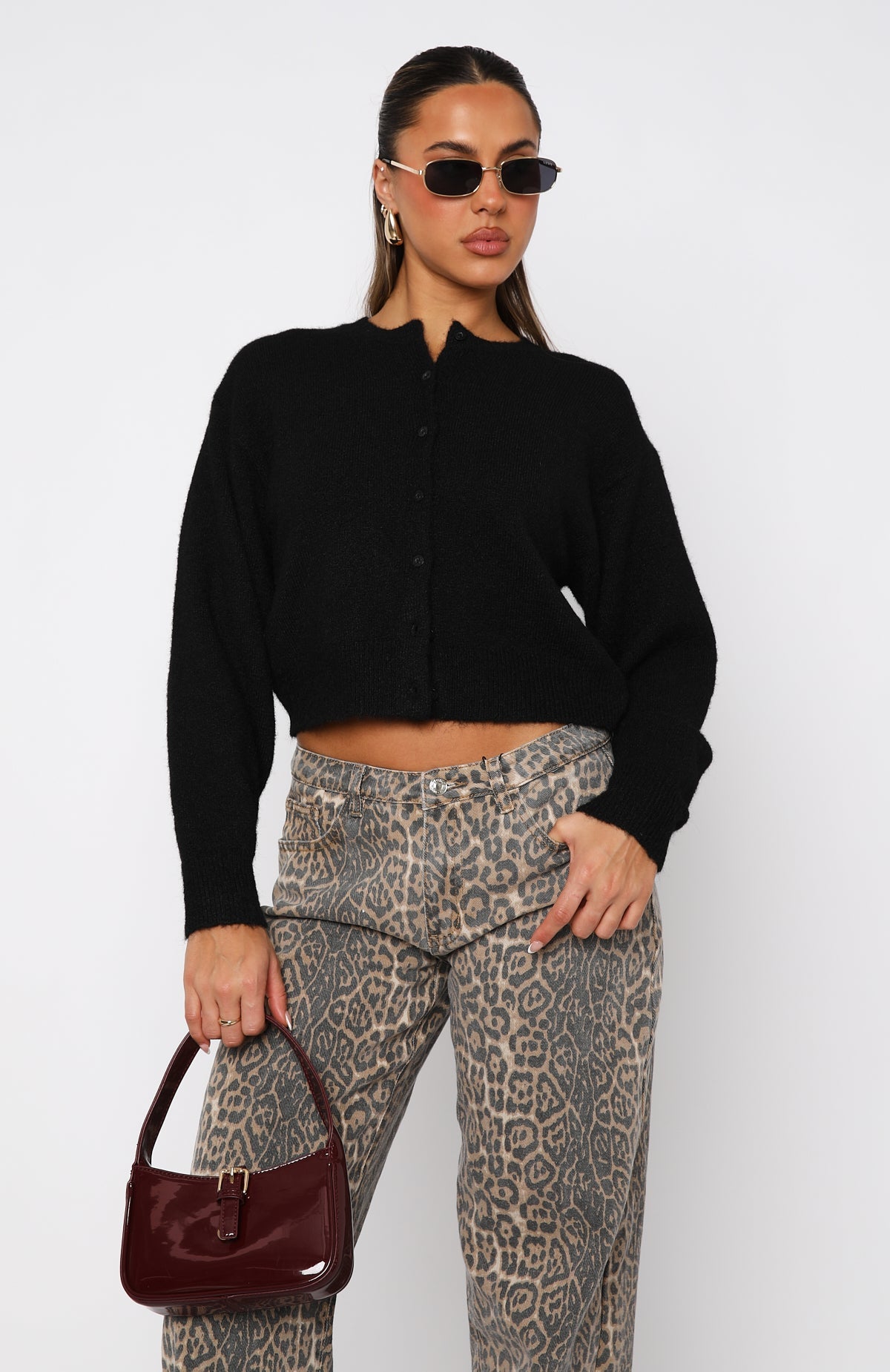Warm Whispers Knit Cardigan Charcoal