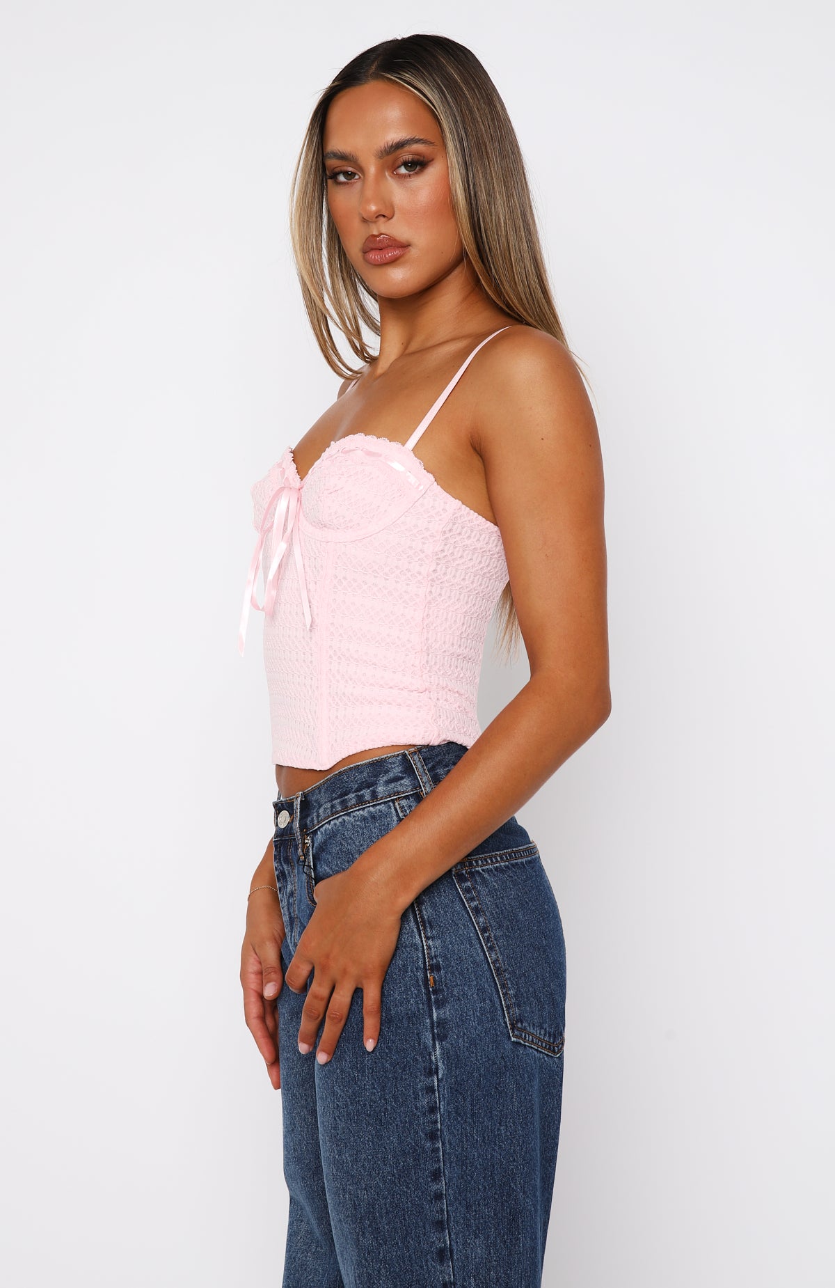 Way You Feel Bustier Baby Pink | White Fox Boutique UK