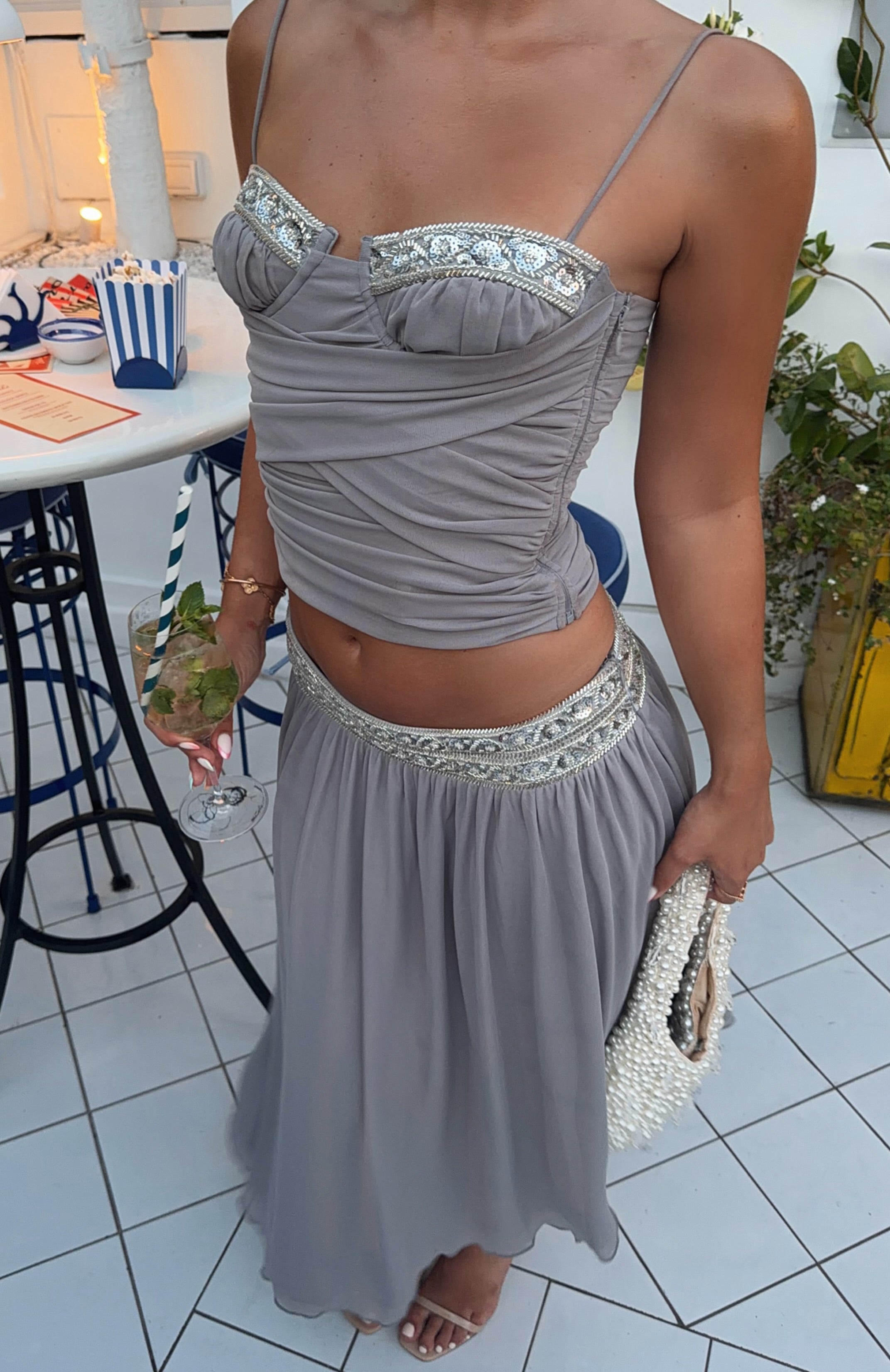 【Bibiy】新品未使用ANGELINA BUSTIER Angelina Bustier Dove | White Fox Boutique UK