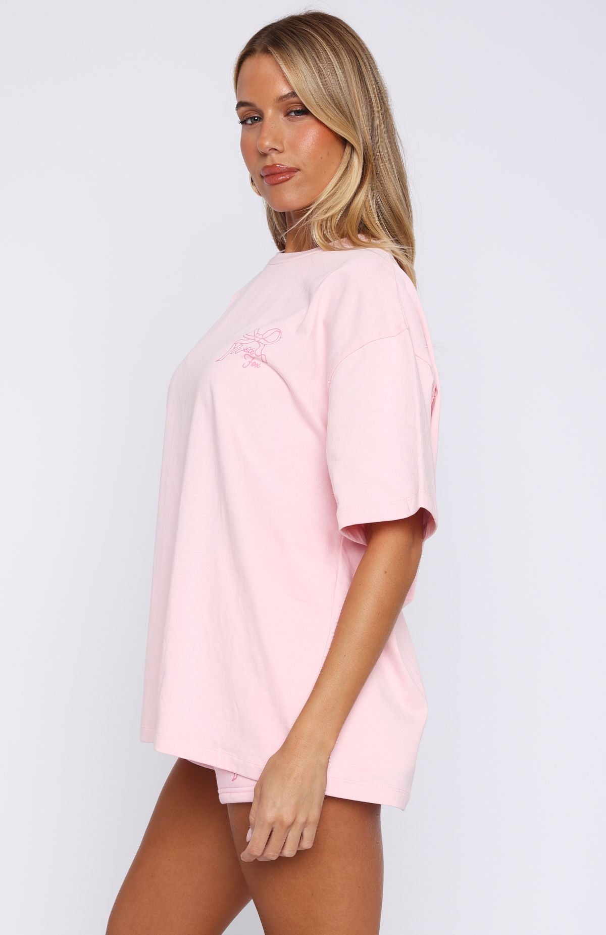 Love You Forever Oversized Tee Pink | White Fox Boutique UK