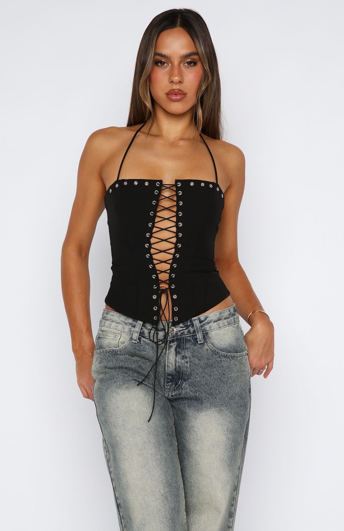 Make You My Lover Bustier Black | White Fox Boutique UK