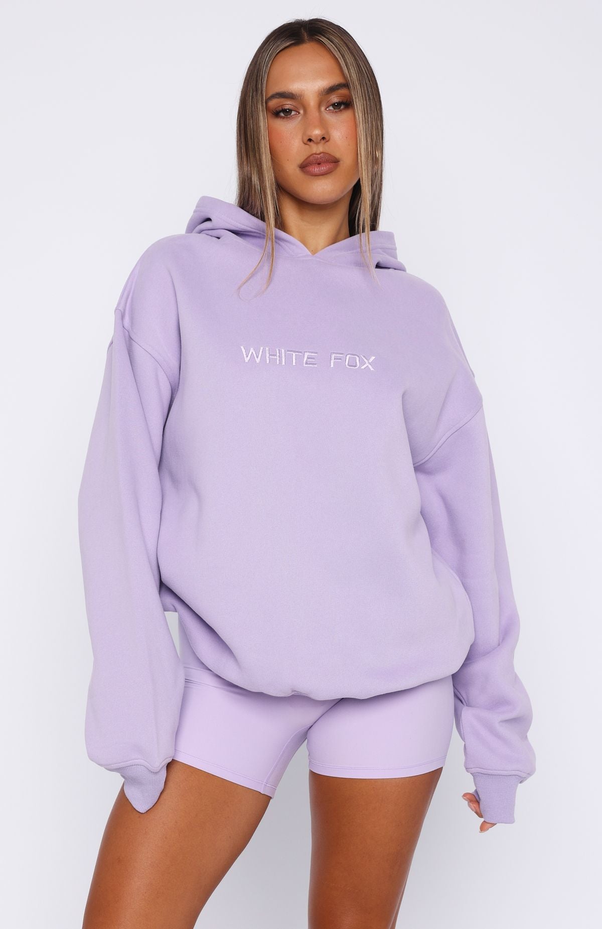 Stay Lifted Oversized Hoodie Lavender | White Fox Boutique UK