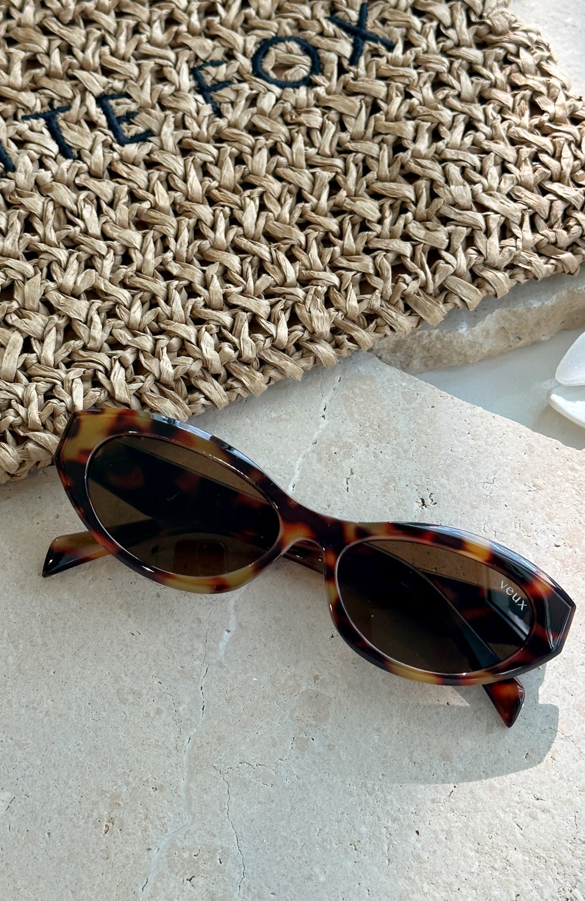 HAPPY IN THE HAMPTONS SUNGLASSES EMERALD MARBLE