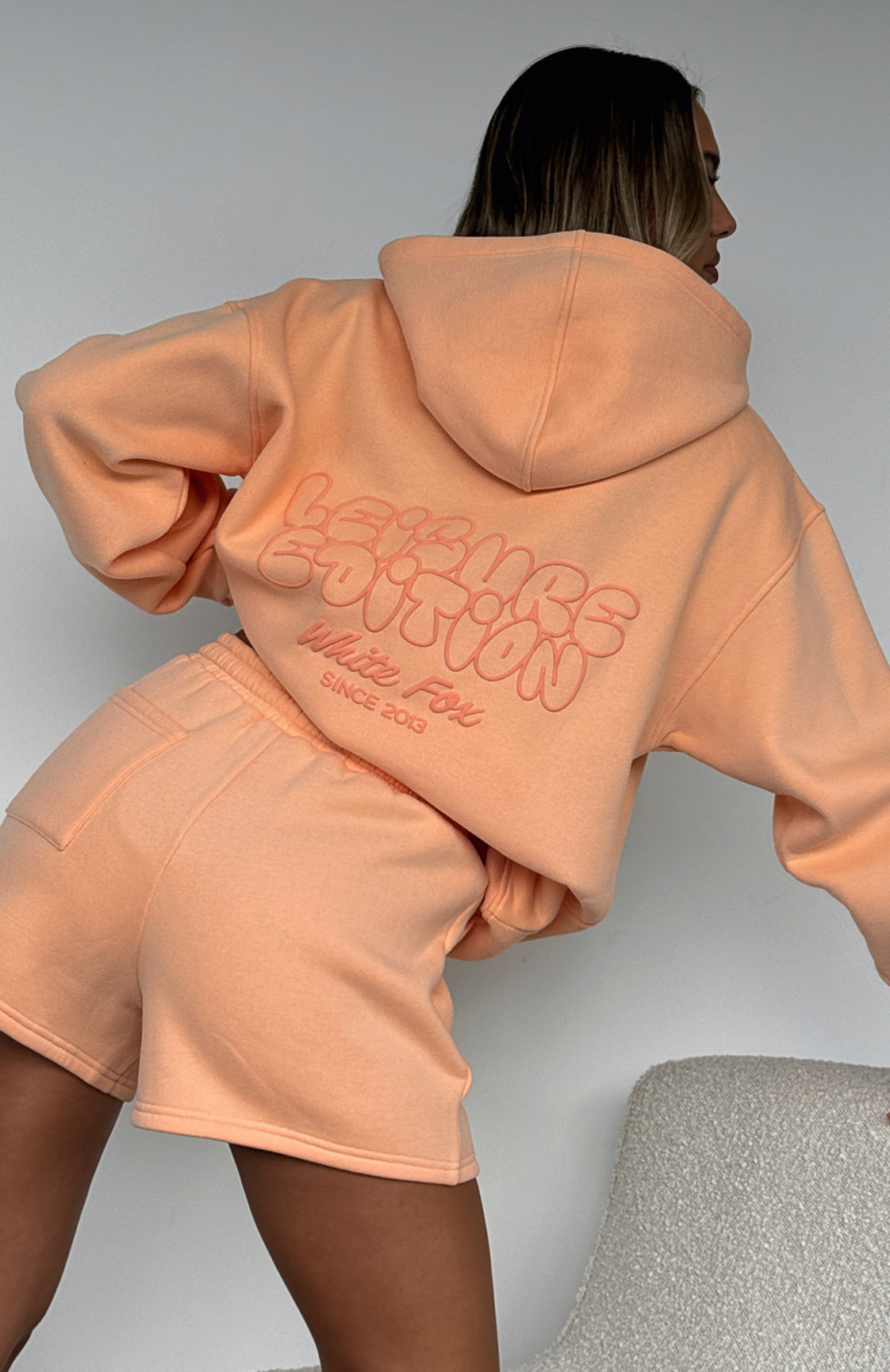 Orange and white hoodie clearance