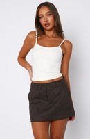 The Right One Mini Skort Espresso
