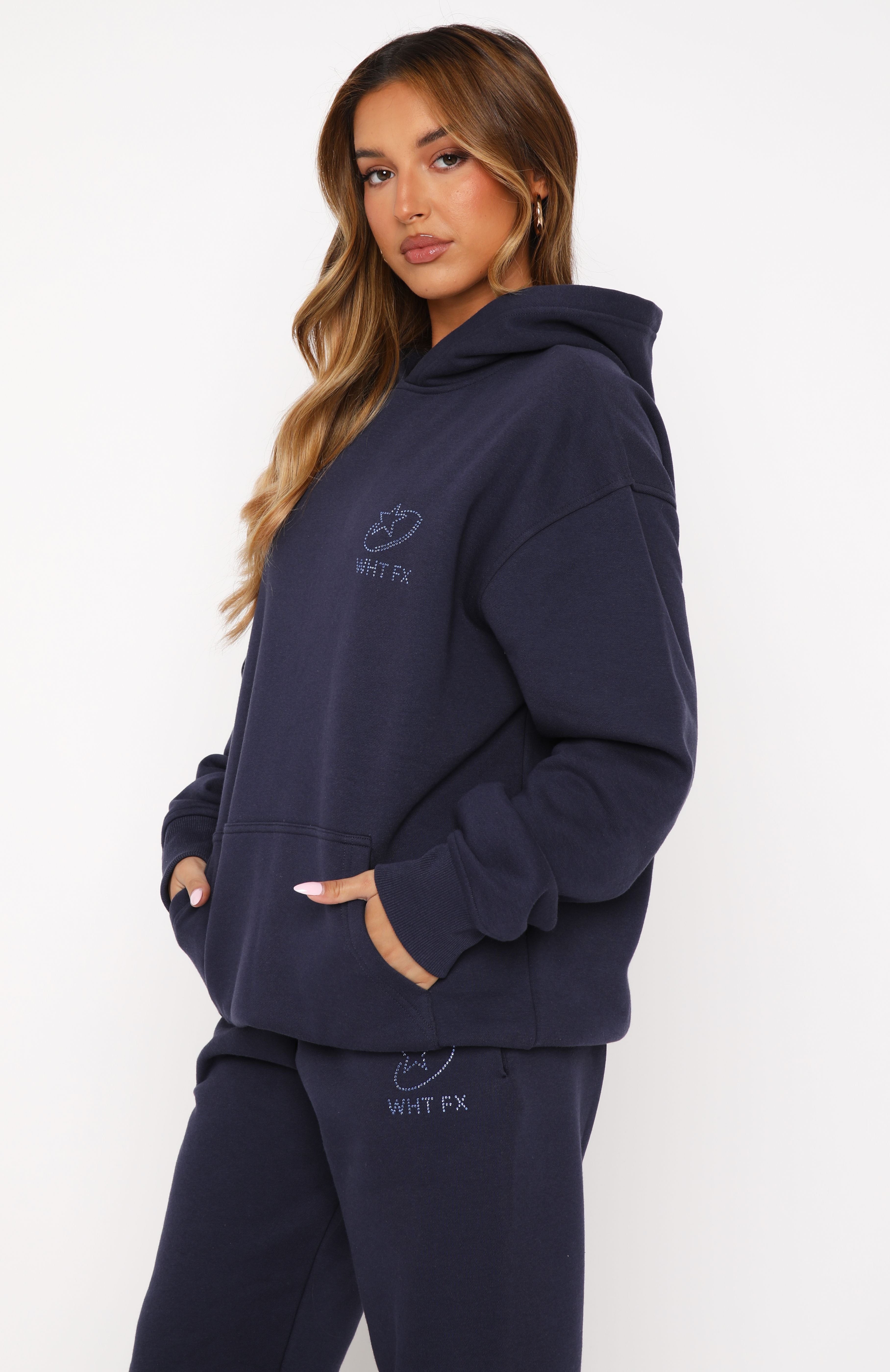 Plus Seasonal Monogram Hoddie Yaf Bright White