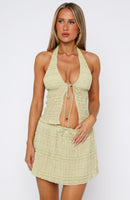 Hold Out Mini Skirt Matcha