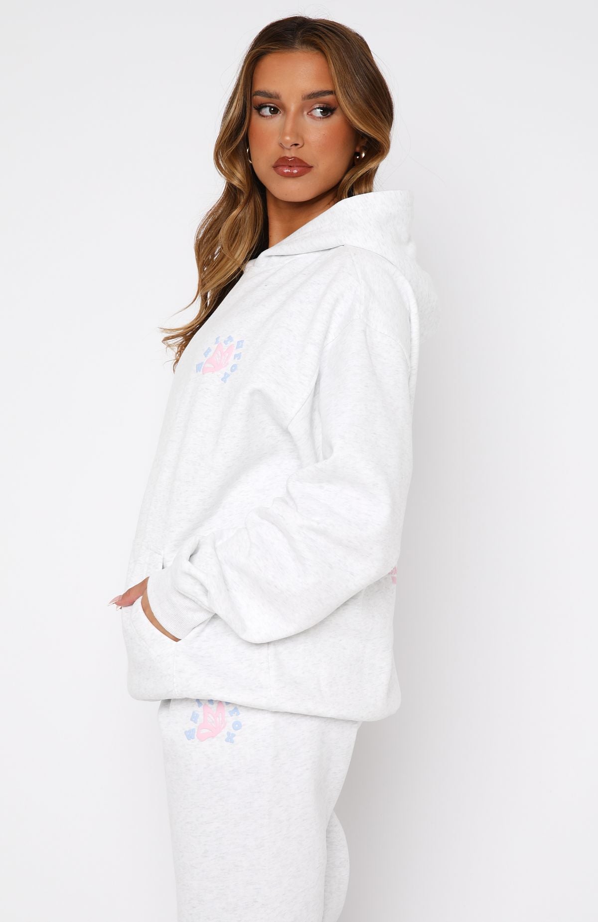 Give You The Best Oversized Hoodie Grey Marle | White Fox Boutique UK