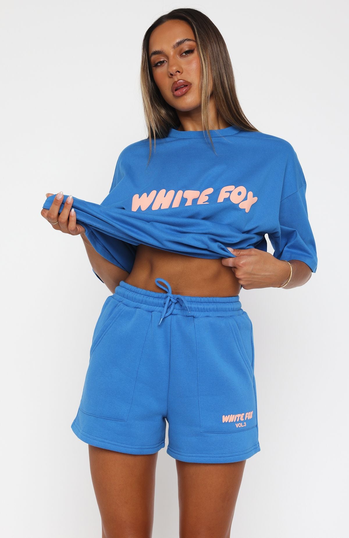 Offstage Lounge Shorts Azure | White Fox Boutique UK