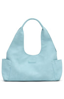 Cariane Shoulder Bag Baby Blue Faux Suede