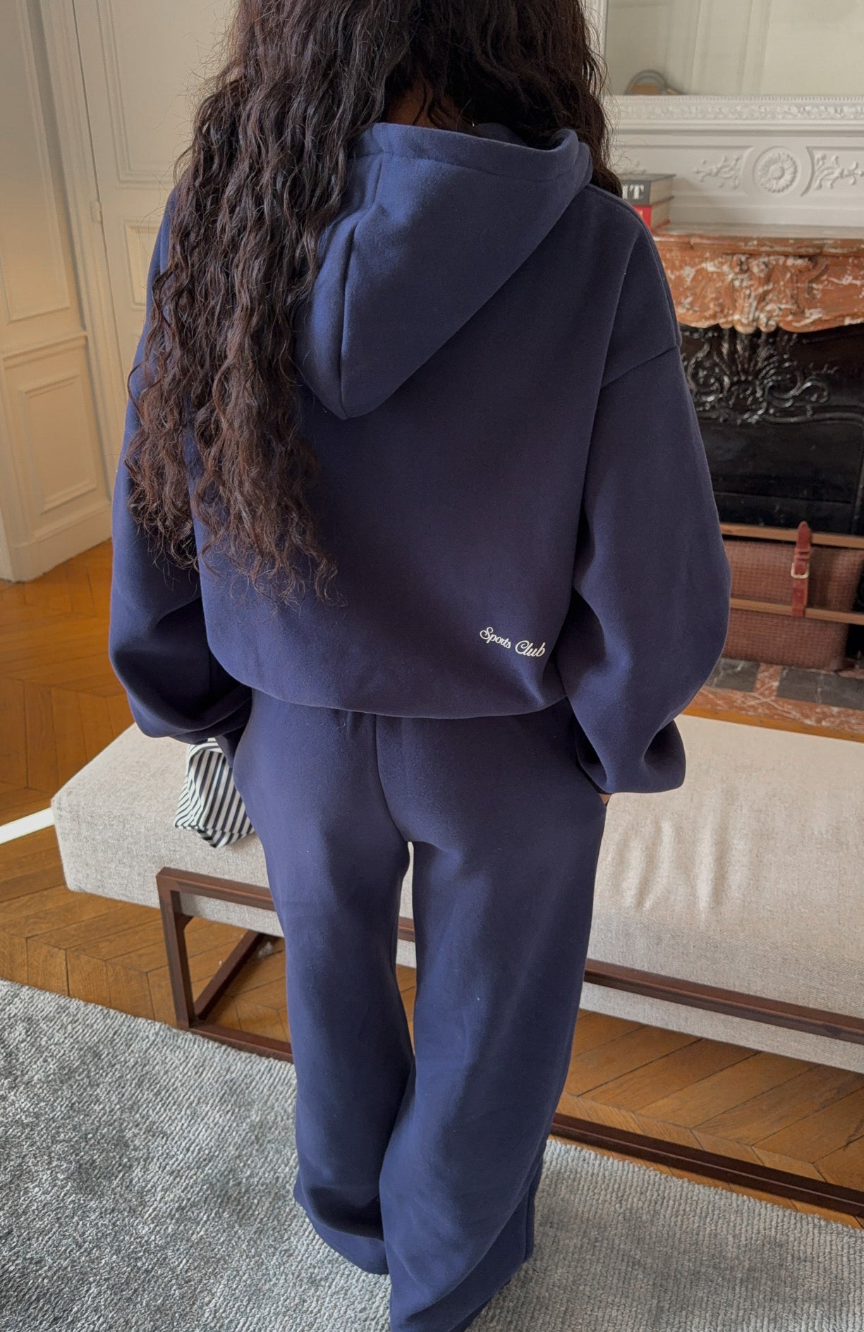 Club 14 Allie Boxy Zip Front Hoodie Navy | White Fox Boutique UK Club 14 Allie Boxy Zip Front Hoodie Navy | White Fox Boutique UK