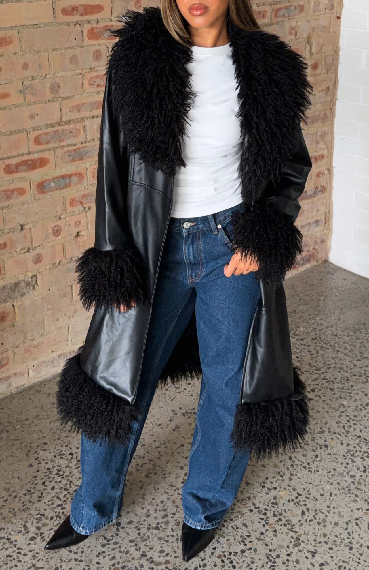 In My Space PU Jacket Black | White Fox Boutique UK