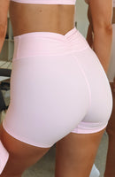 Radiate High Waisted Shorts Ballet Pink