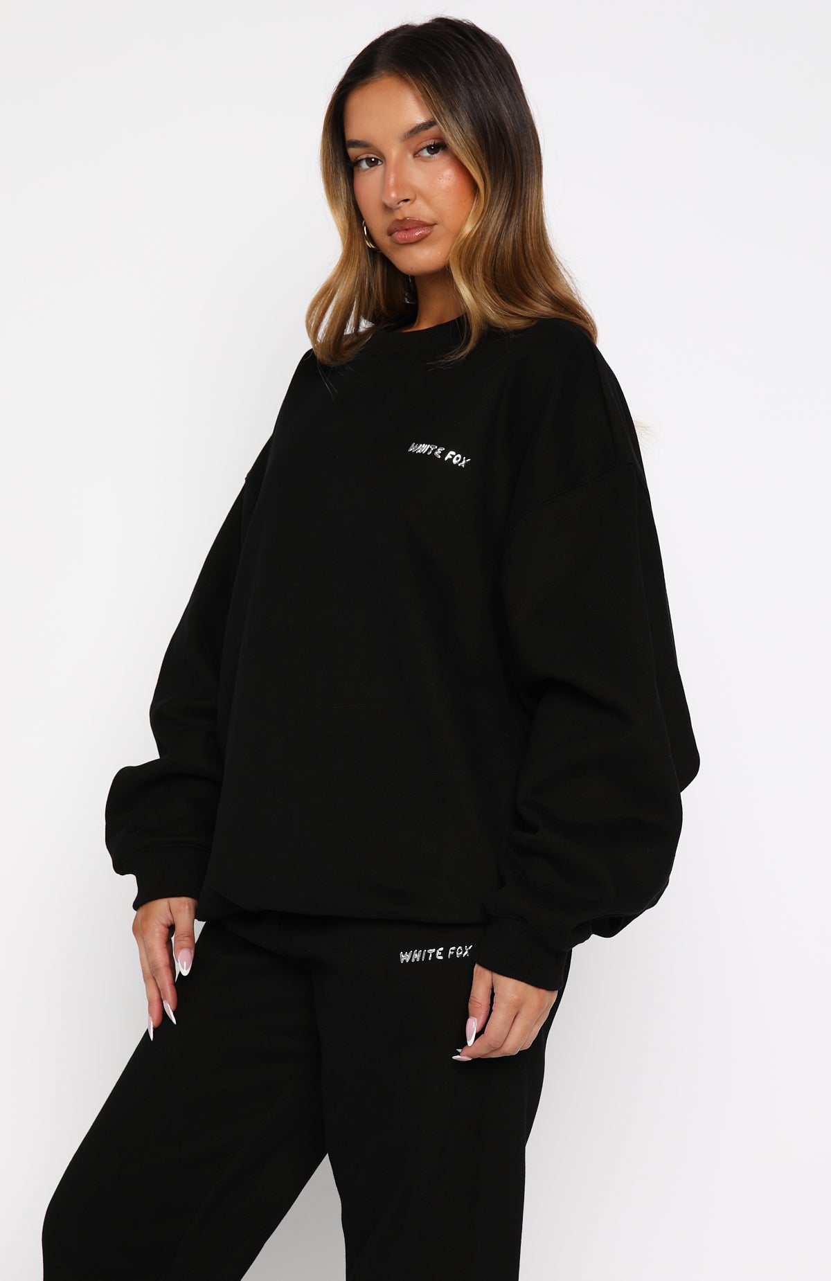 Test Drive Oversized Sweater Black | White Fox Boutique UK