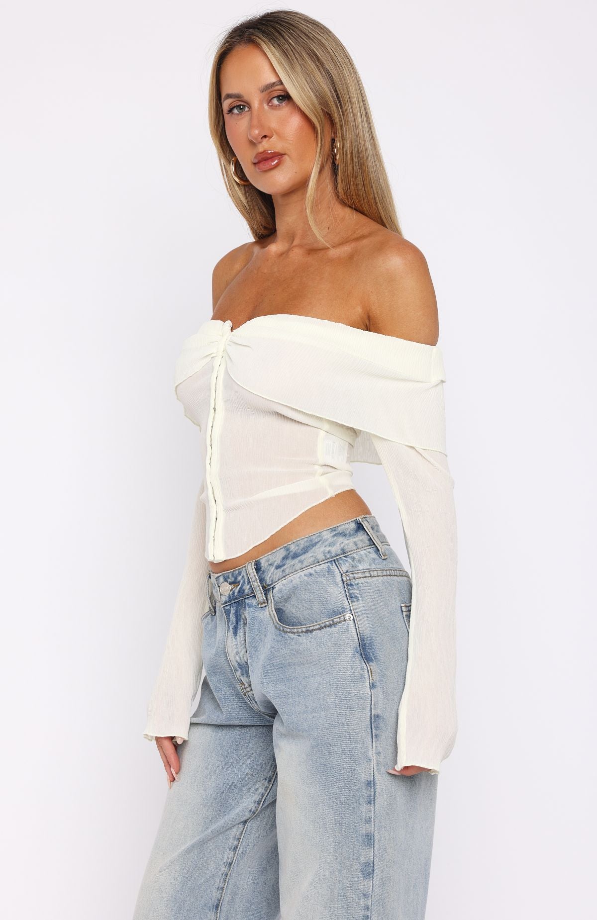 トップス bohemian seoulOFF SHOULDER CURVED T xn9EymA.jpg?v=1763087149