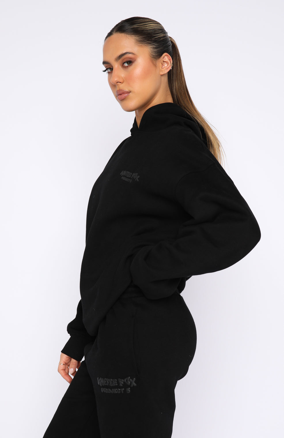 Project 5 Oversized Hoodie Ink | White Fox Boutique UK