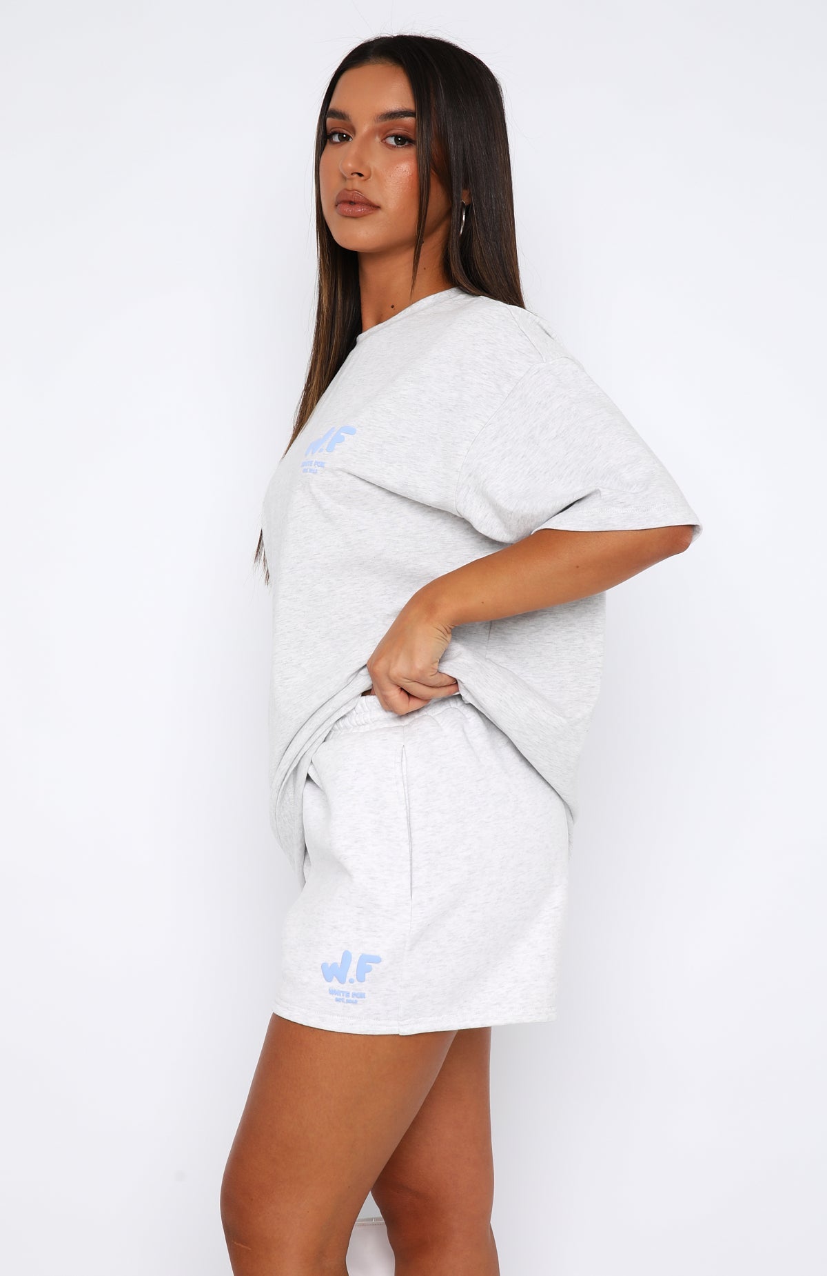 The New Standard Lounge Shorts Grey Marle | White Fox Boutique UK