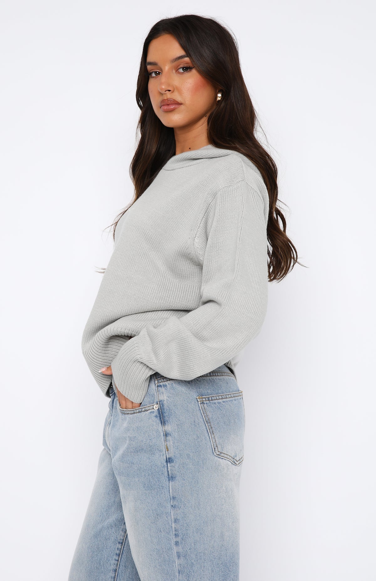 It's Cool Knit Hoodie Charcoal