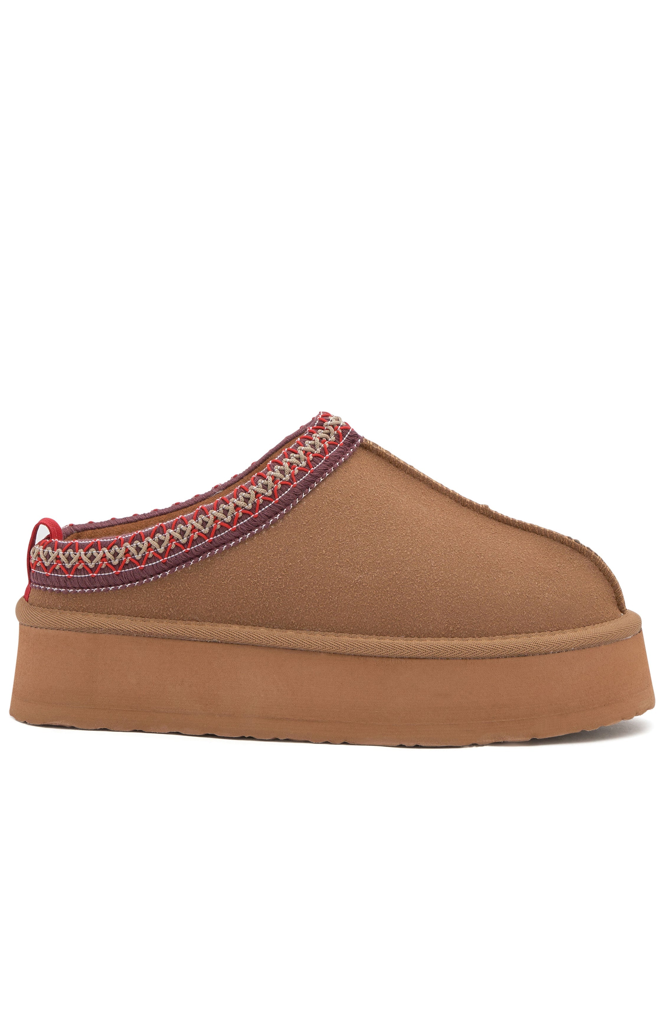 Tazmin Platform Snug Boots Chestnut | White Fox Boutique UK