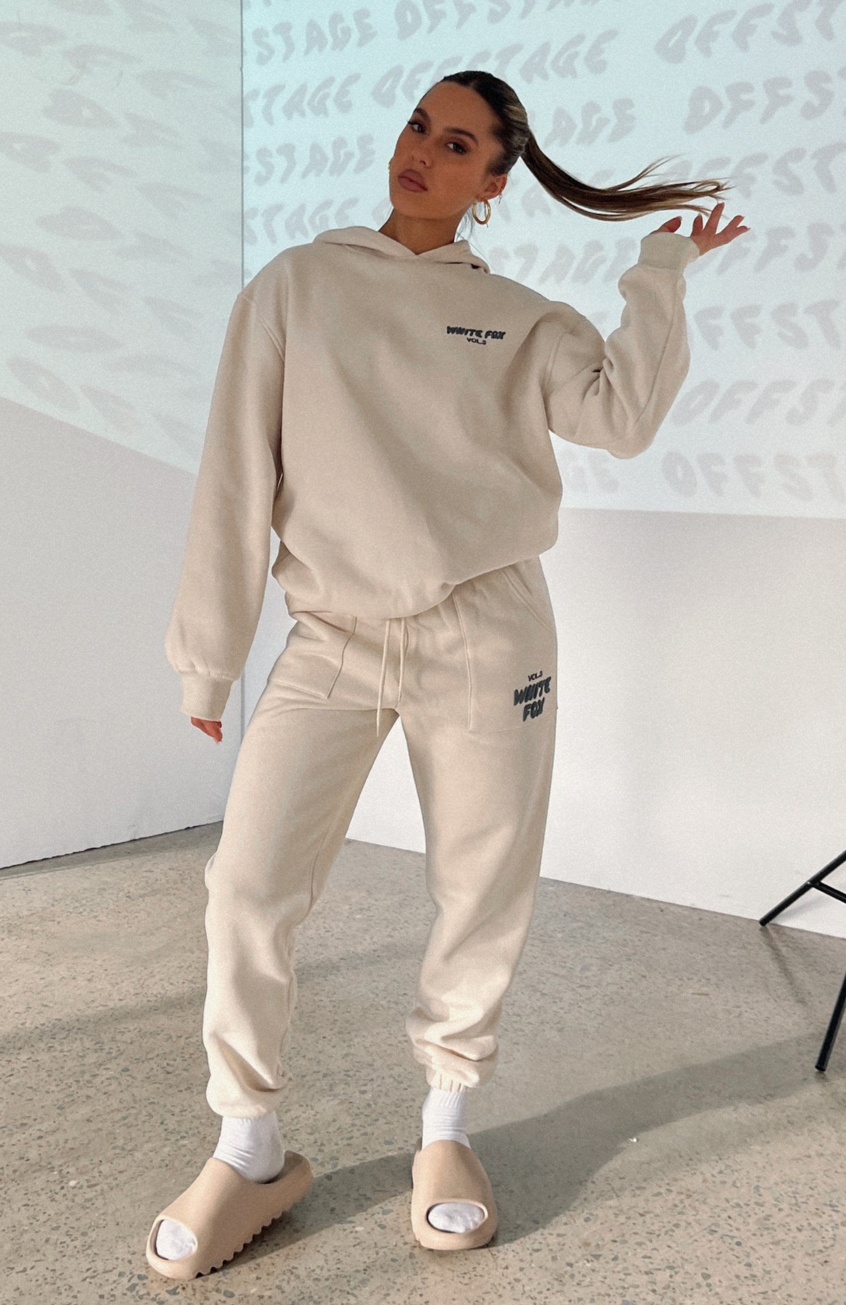 White fox boutique sweatpants on sale