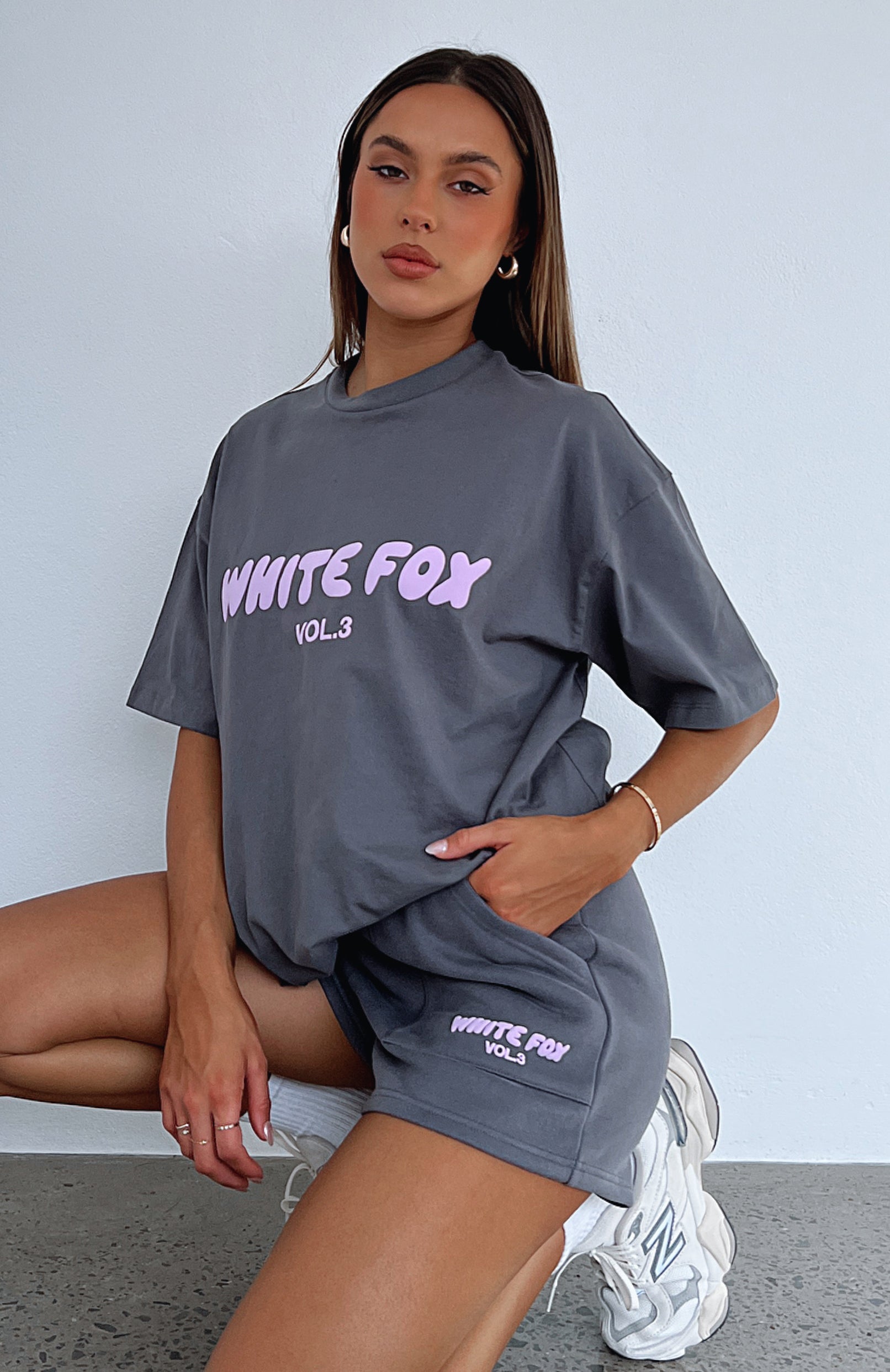 Offstage Oversized Tee Volcanic | White Fox Boutique UK