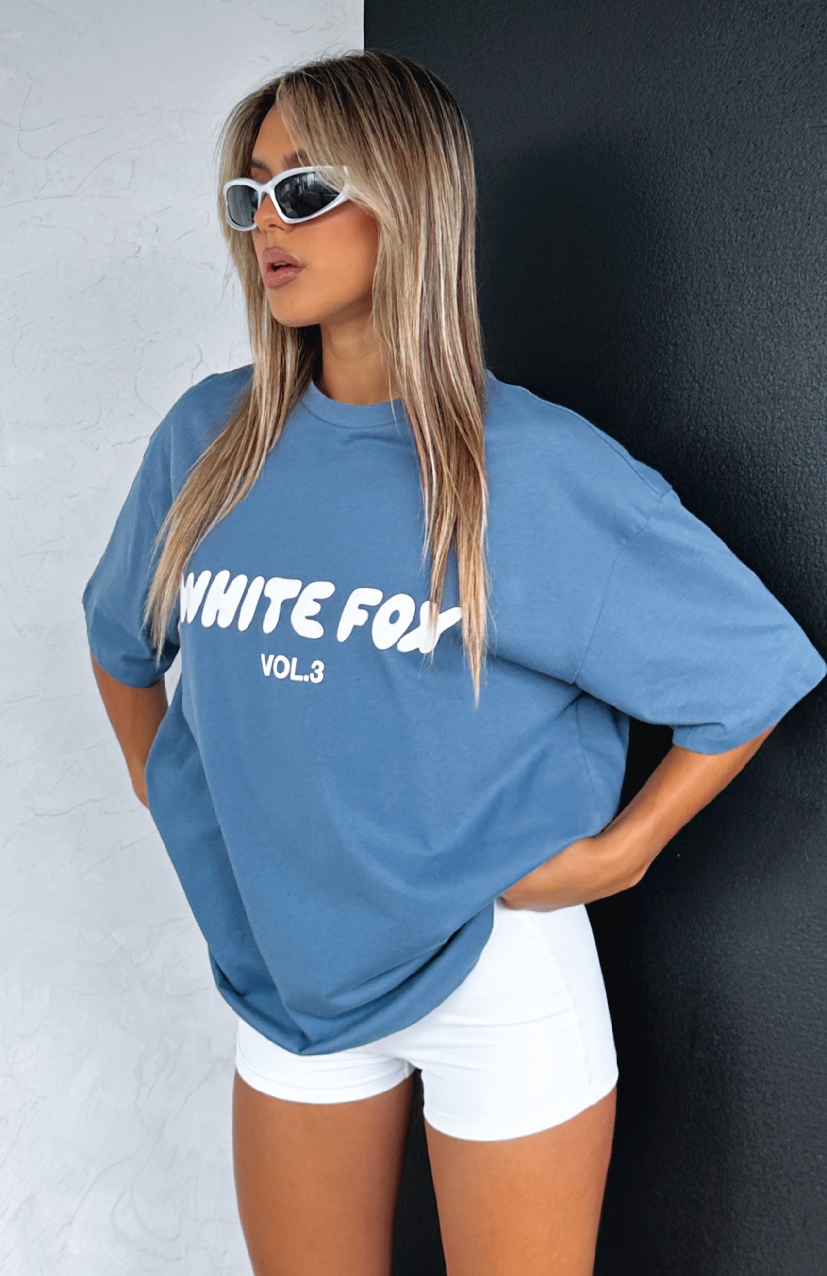 Offstage Printed Oversized Tee Washed Camo
