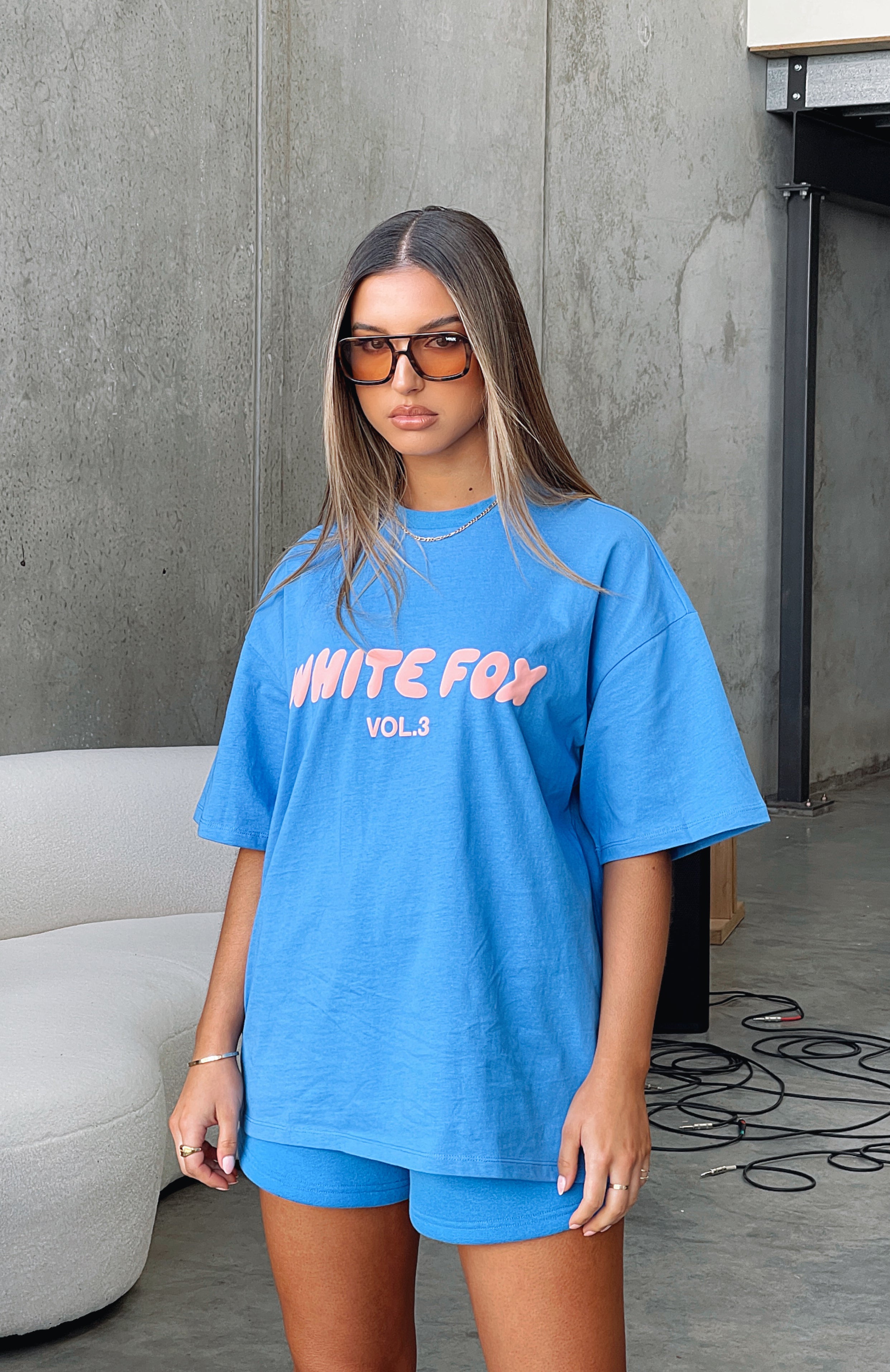 Maglietta Fox Legacy Head Ss Tee Colore Dusty Blue - 100% Cotone Morbido - 3