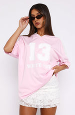 Go For The Shot Oversized Jersey Pink