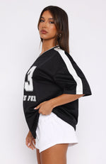 Go For The Shot Oversized Jersey Black