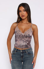 Never Falling In Love Top Leopard Haze