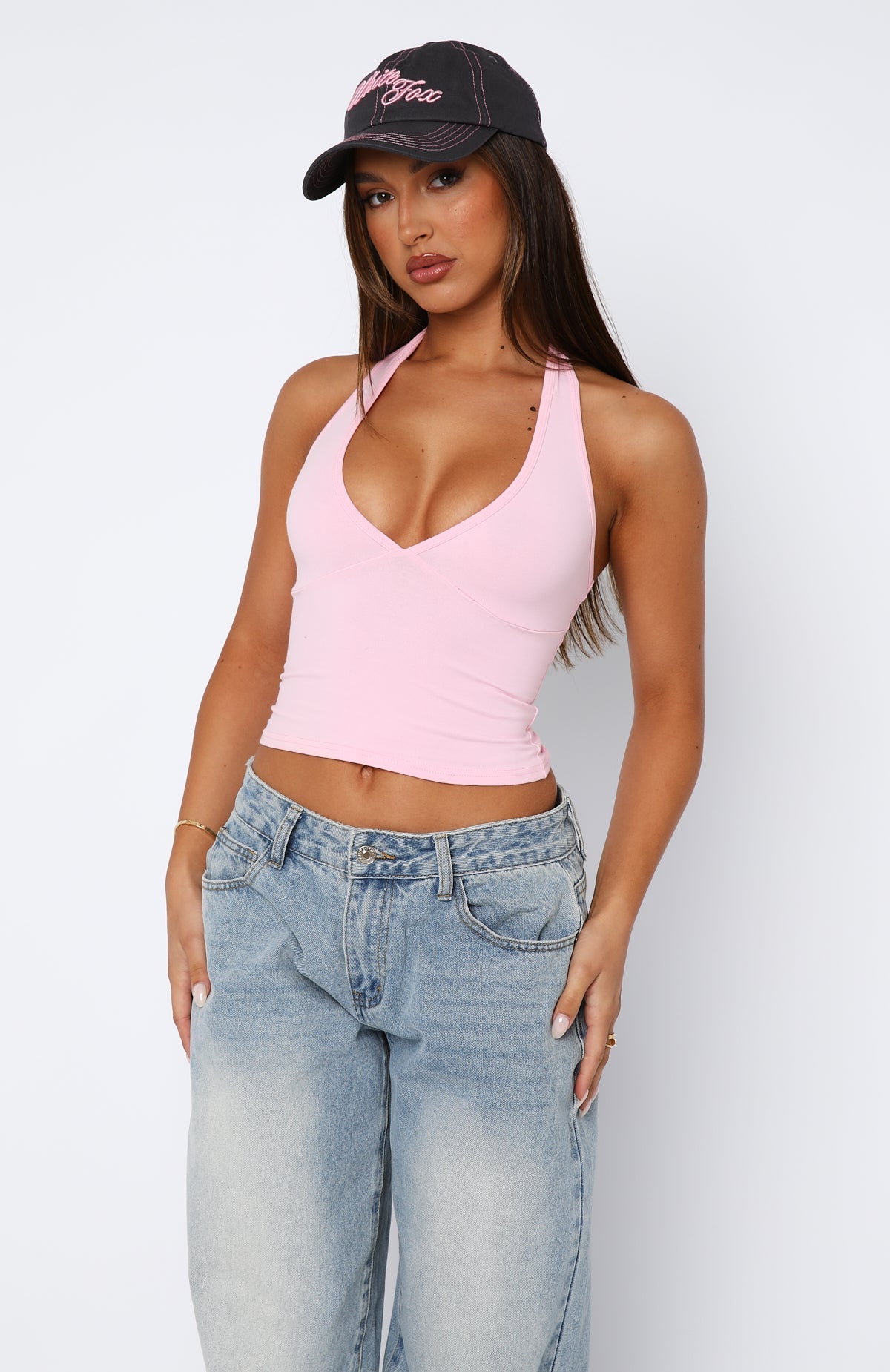 Have To Getaway Halter Top Bubblegum | White Fox Boutique UK