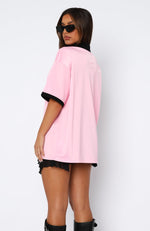 Take The Chance Oversized Jersey Pink