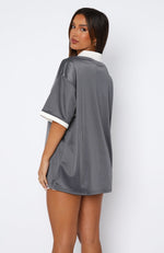 Take The Chance Oversized Jersey Charcoal