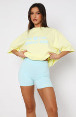 Just To Be Popular Bike Shorts Light Blue