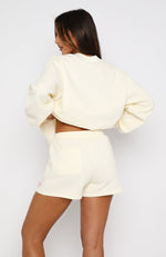 Manifest It Lounge Shorts Cream