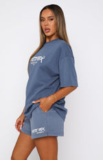 Step Back Oversized Tee Ocean