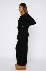 Pillow Talk Long Sleeve Pyjama Set Black