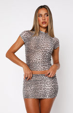 Clean Girl Top Leopard