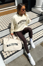 Athletics Era Oversized Sweater Buttercream