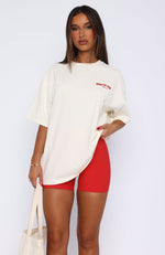 Offstage Back Graphic Oversized Tee Off White