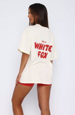 Offstage Back Graphic Oversized Tee Off White