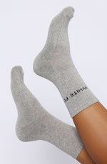 Good To Go Socks Grey Marle