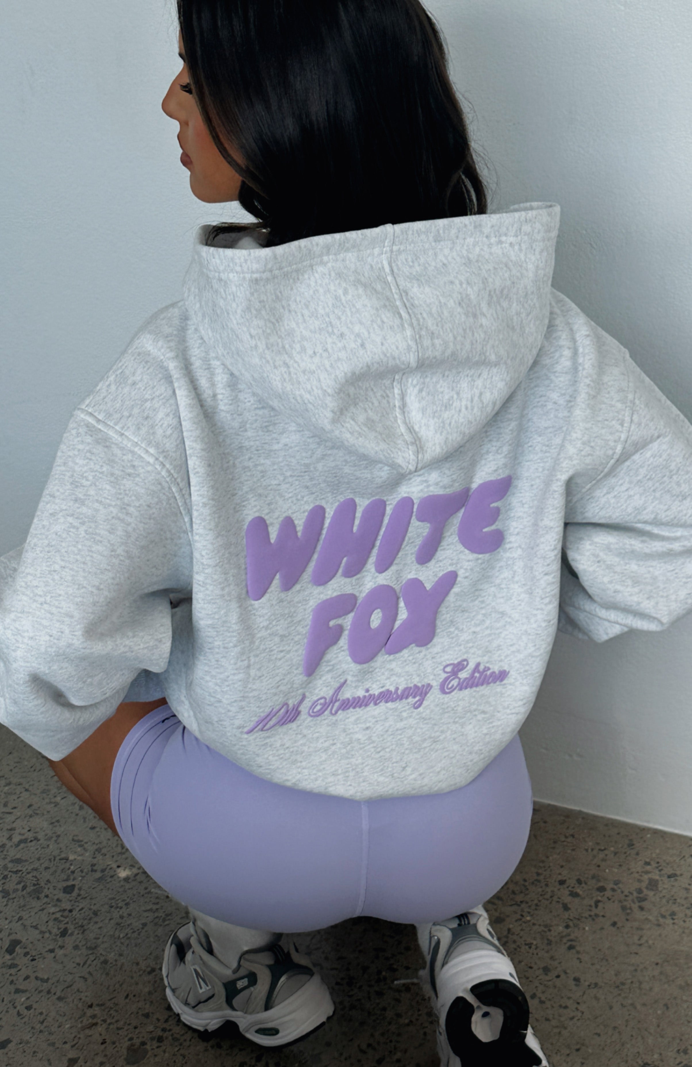 10th Anniversary Edition Oversized Hoodie Glacier Grey - Wishupon