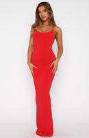 Vacation Vibes Maxi Dress Red