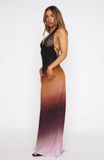 Beyond The Stars Maxi Dress Auburn Ombre